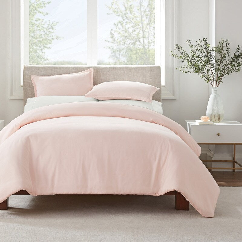 Serta Simply Clean Antimicrobial 3 Piece Duvet Set