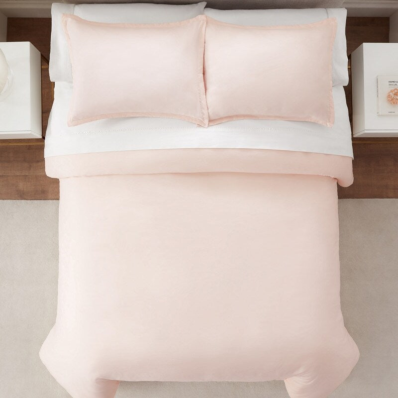 Serta Simply Clean Antimicrobial 3 Piece Duvet Set