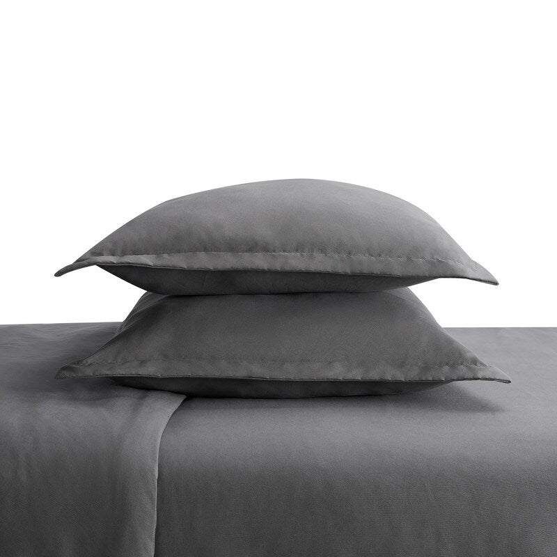 Serta Simply Clean Antimicrobial 3 Piece Duvet Set