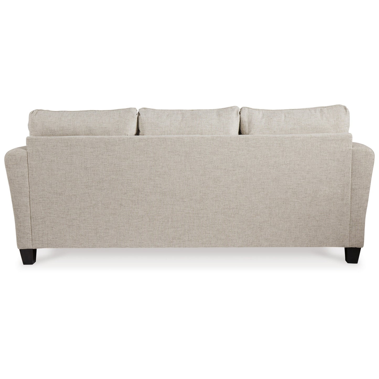 Canapé-lit Queen Sidwell, polyester beige, 5 coussins décoratifs, 95 pouces
