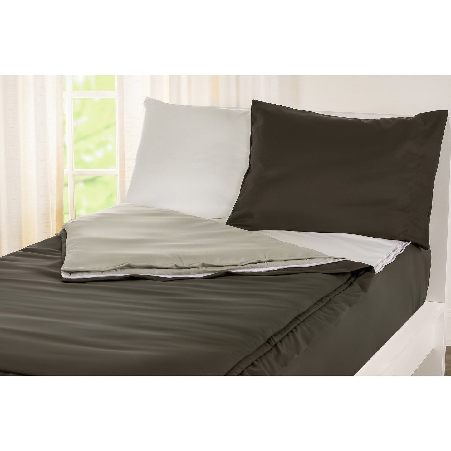 Siscovers Pewter Bunkie Deluxe Zipper Bedding Set