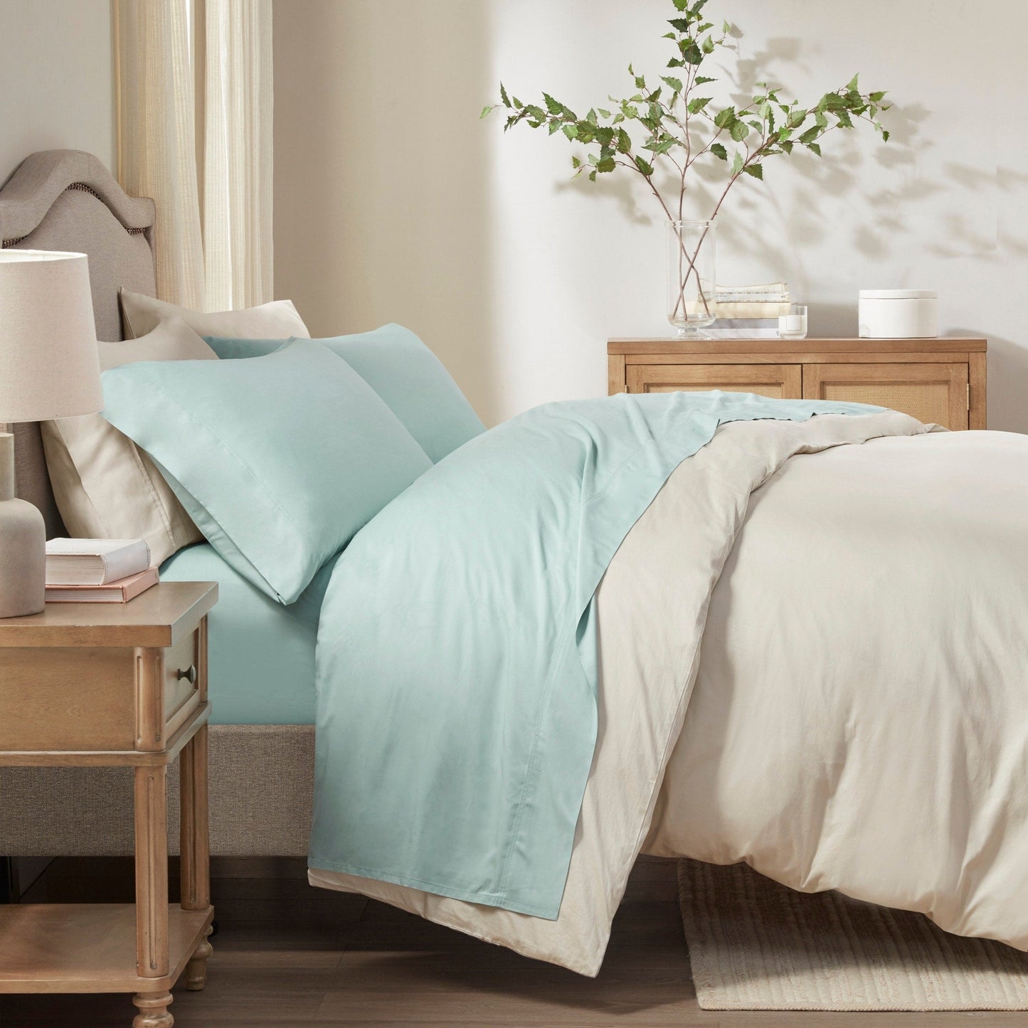 Madison Park Rayon From Bamboo Bed 4PC Sheet Set