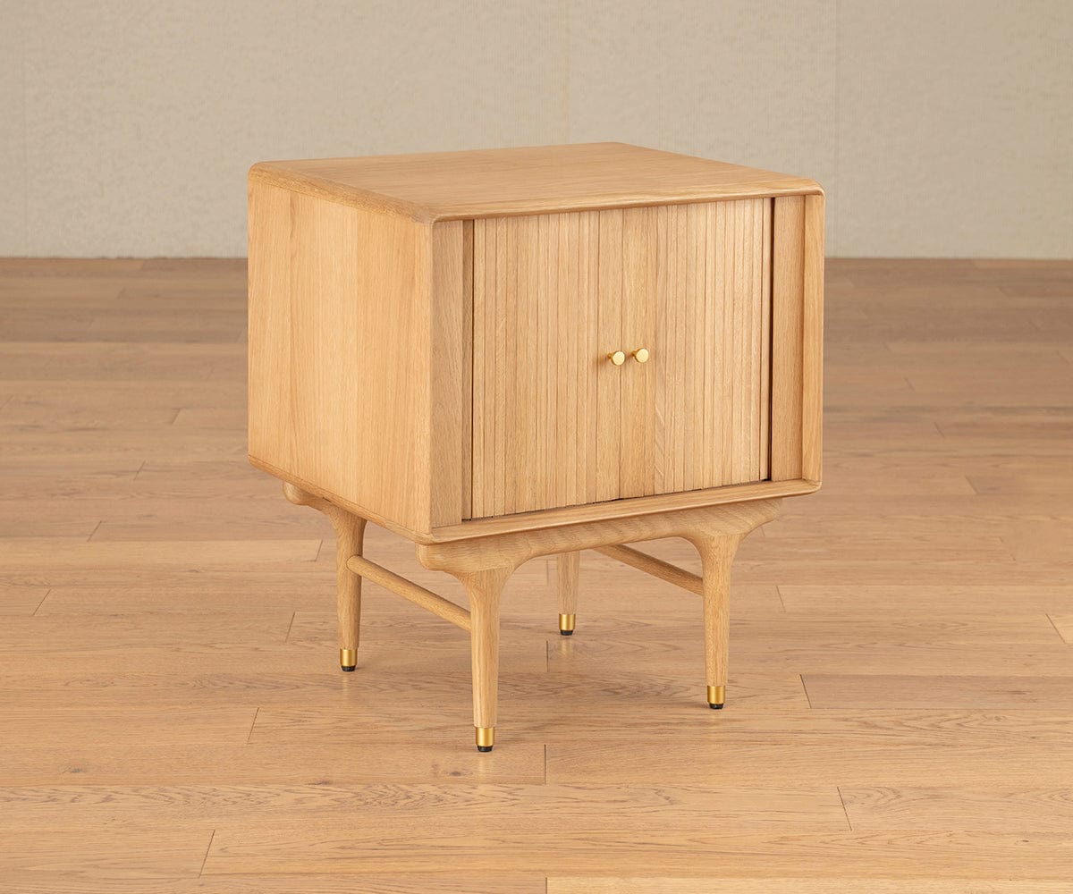 Table de chevet Hendrick Tambour II - Chêne blanc
