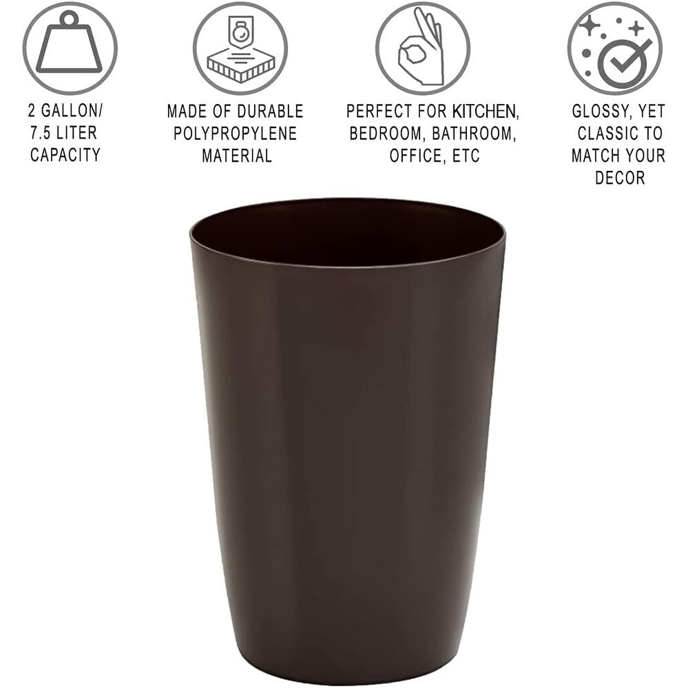 Small Trash Can – Open Top Garbage Cans for Kitchen, Office, Dorm, Bathroom, etc. –Waste Can for Compact/Tight Spaces