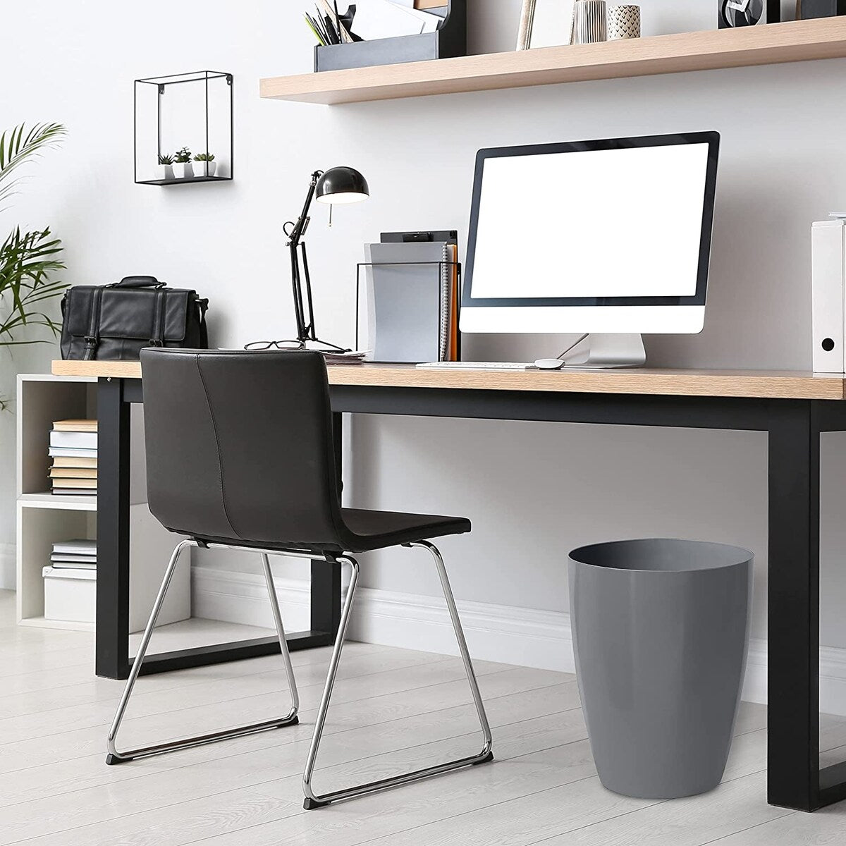 Small Trash Can – Open Top Garbage Cans for Kitchen, Office, Dorm, Bathroom, etc. –Waste Can for Compact/Tight Spaces