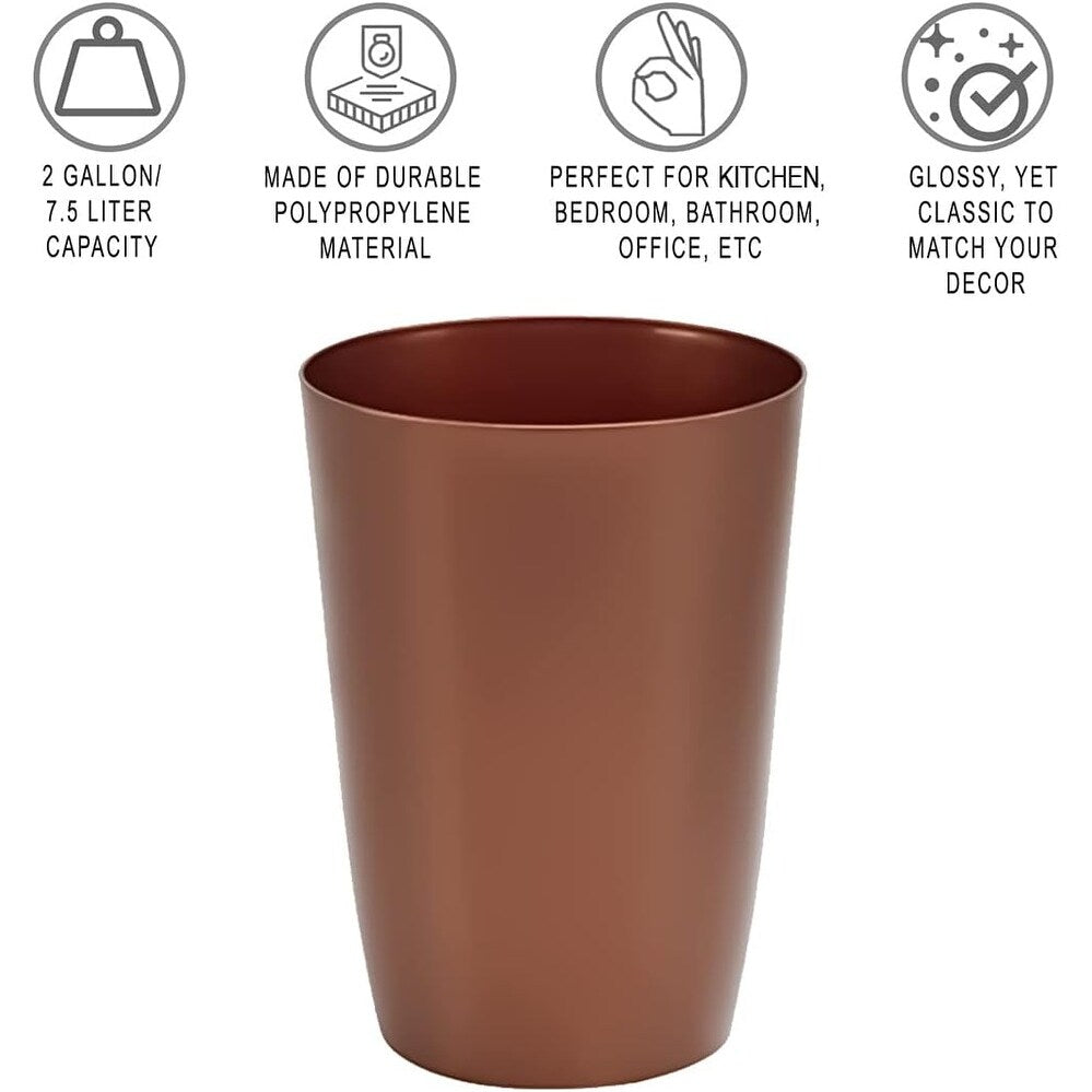 Small Trash Can – Open Top Garbage Cans for Kitchen, Office, Dorm, Bathroom, etc. –Waste Can for Compact/Tight Spaces