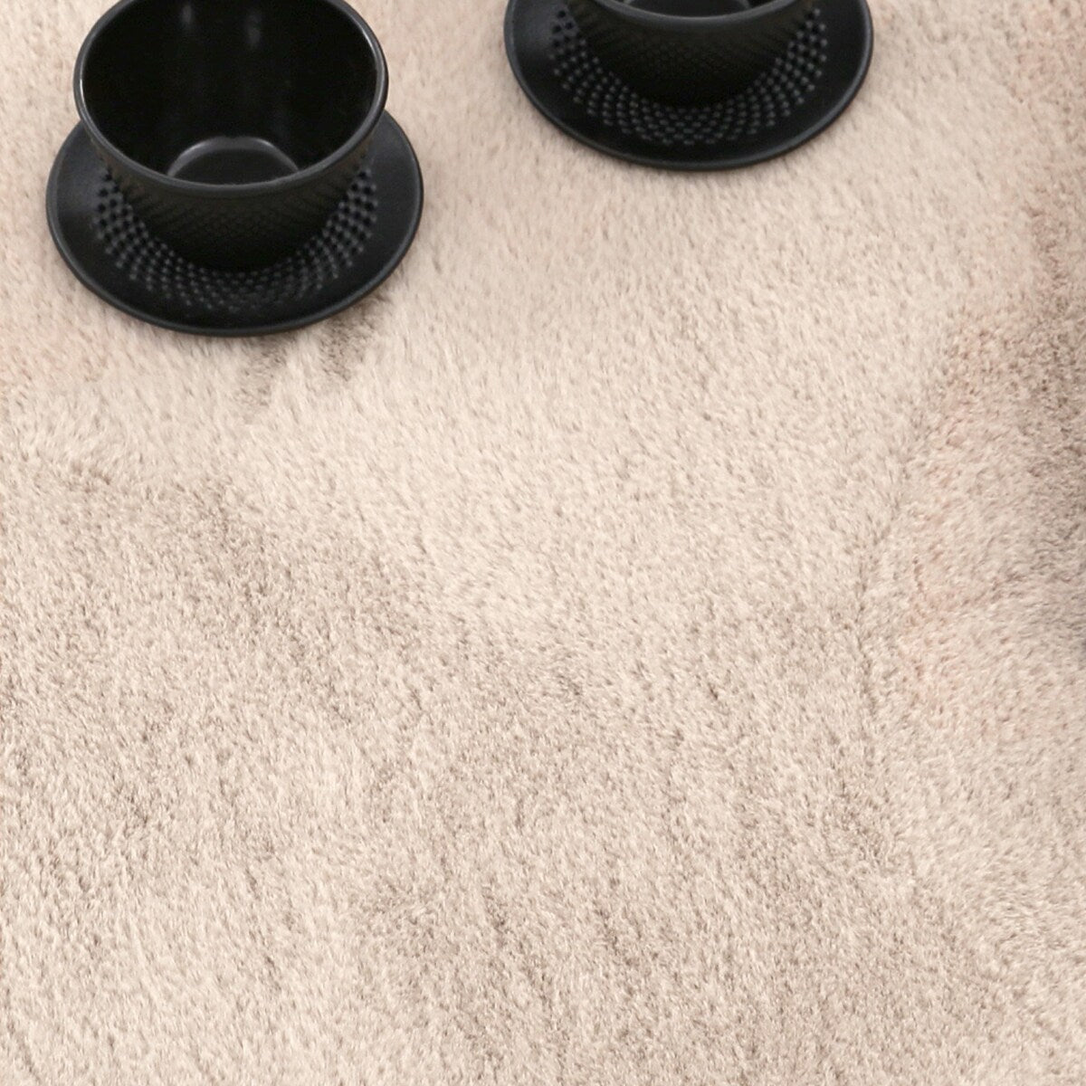 Soft Washable Area Rug with Anti-Slip Backing in solid Colors