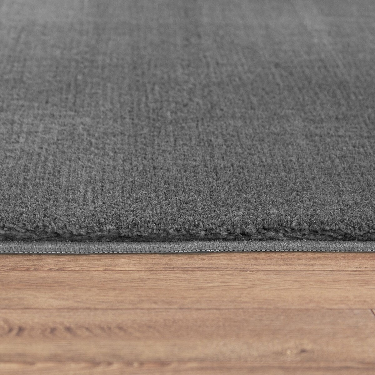 Soft Washable Area Rug with Anti-Slip Backing in solid Colors