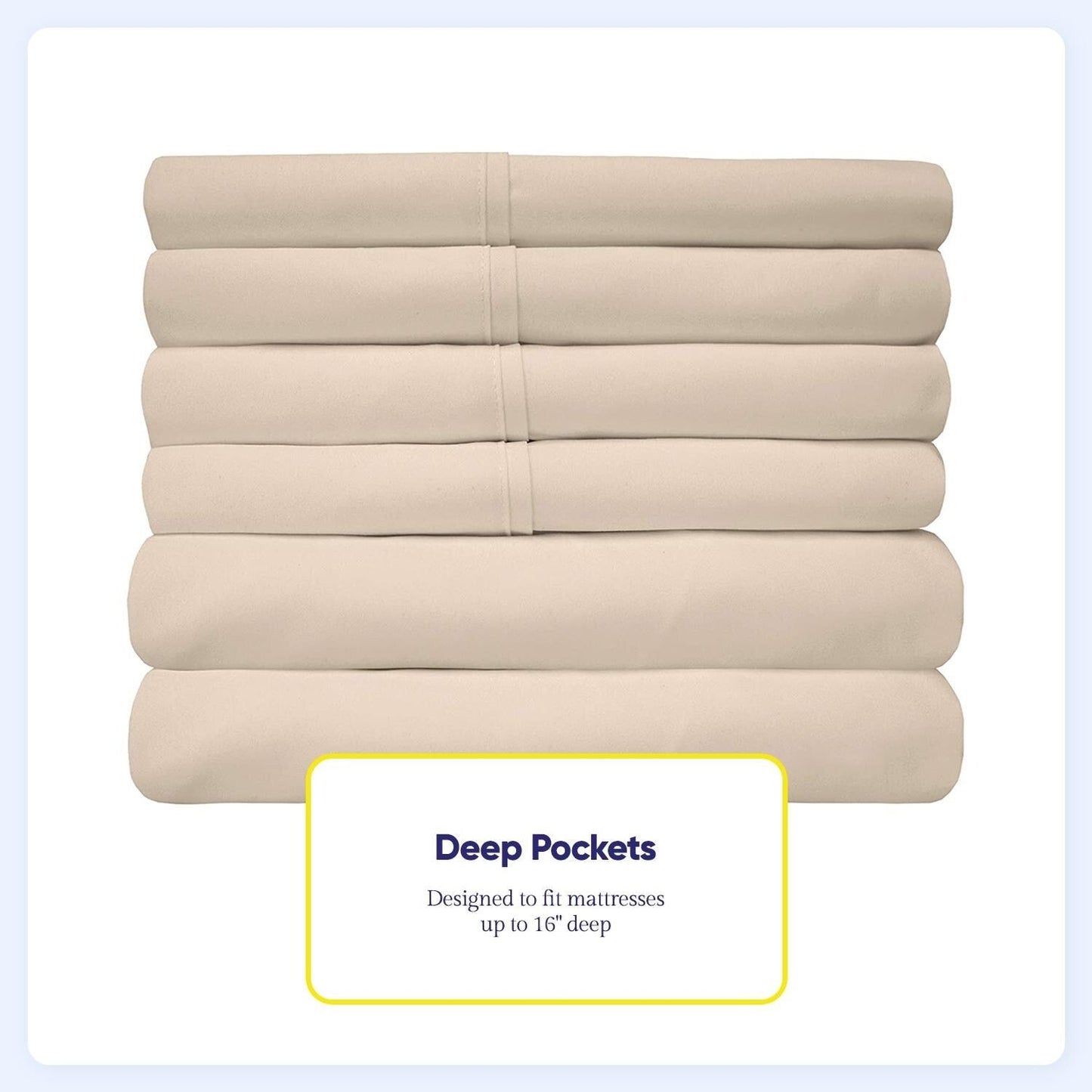 Soft Brushed Microfiber 7-piece Split King Sheet Set - 4 Pillowcases