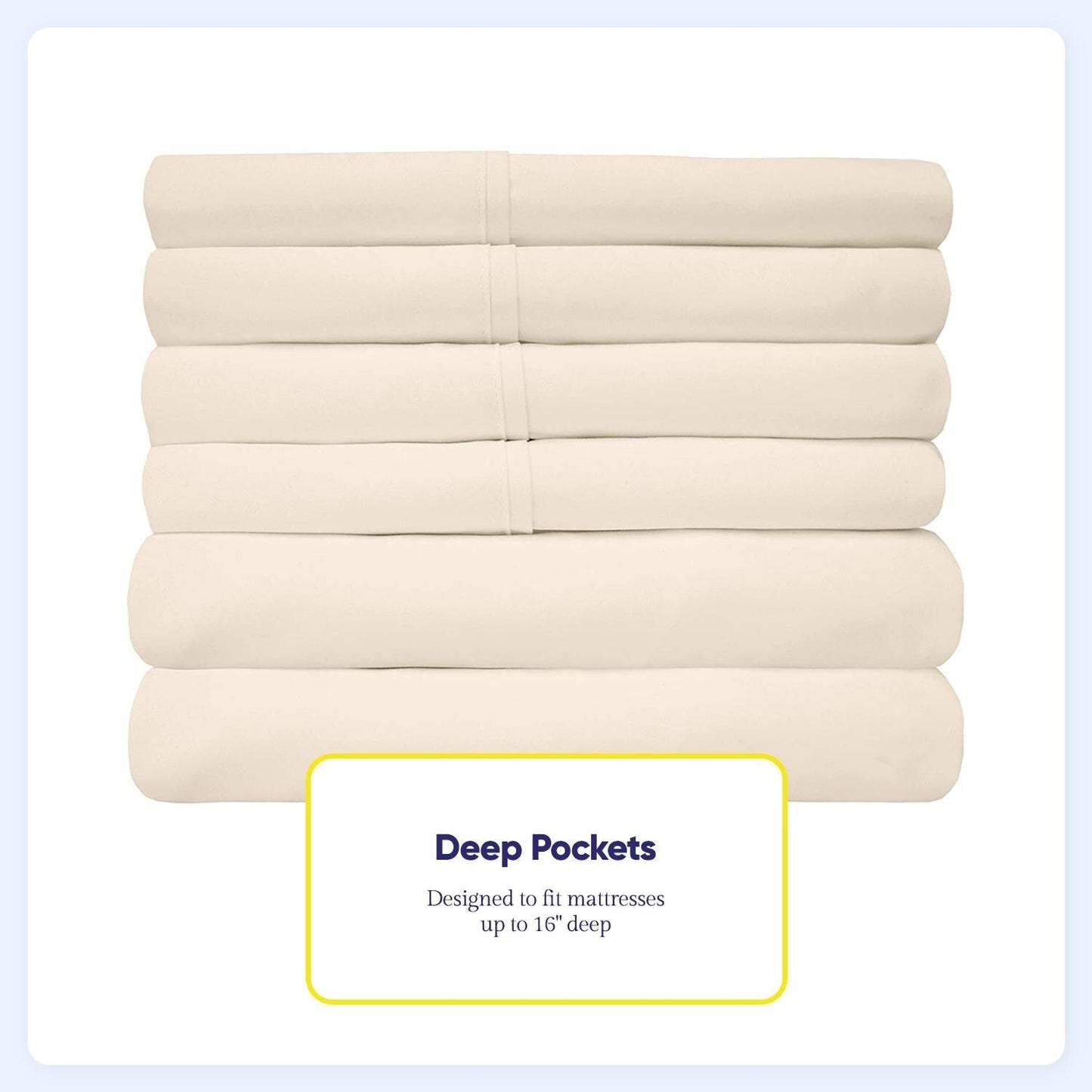 Soft Brushed Microfiber 7-piece Split King Sheet Set - 4 Pillowcases