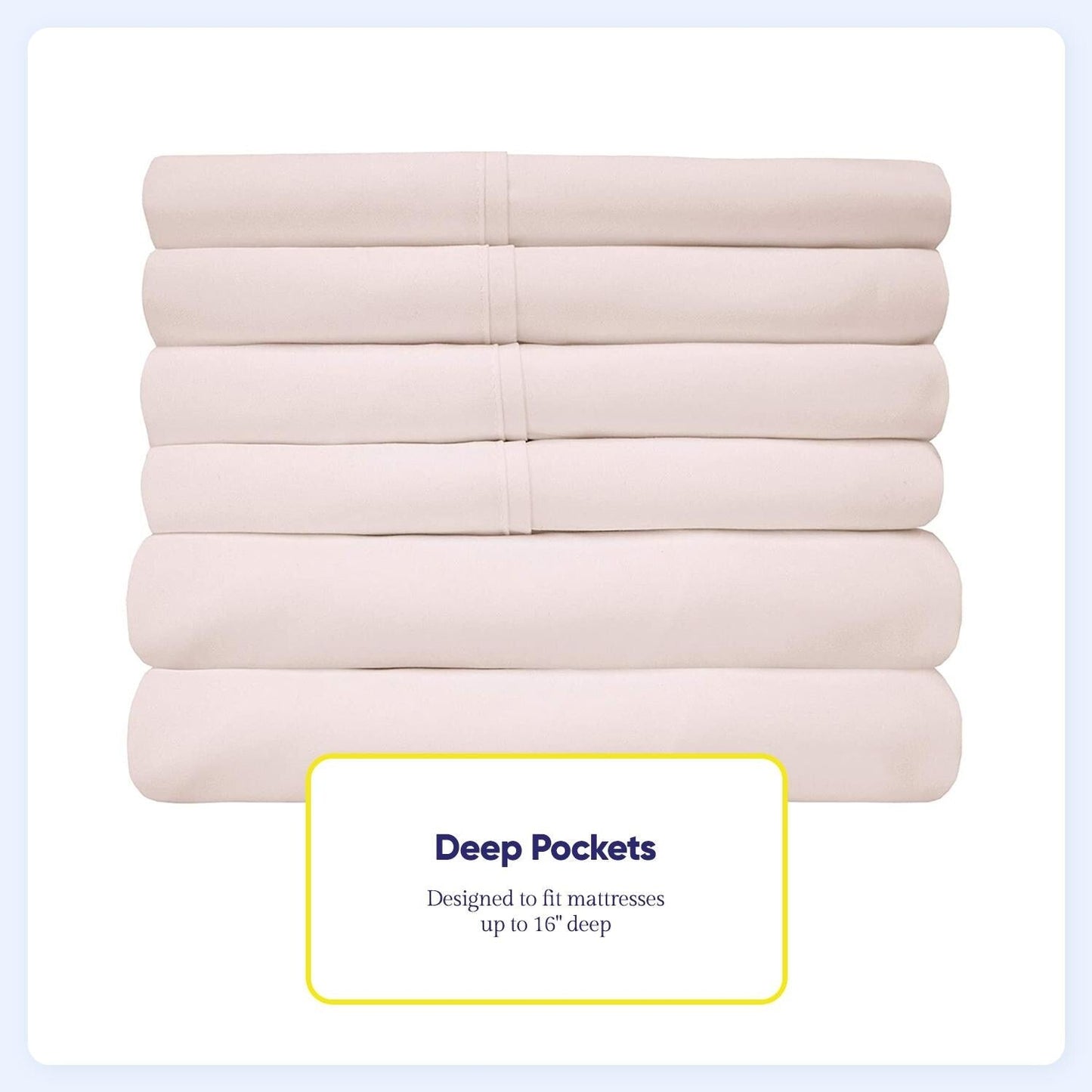Soft Brushed Microfiber 7-piece Split King Sheet Set - 4 Pillowcases