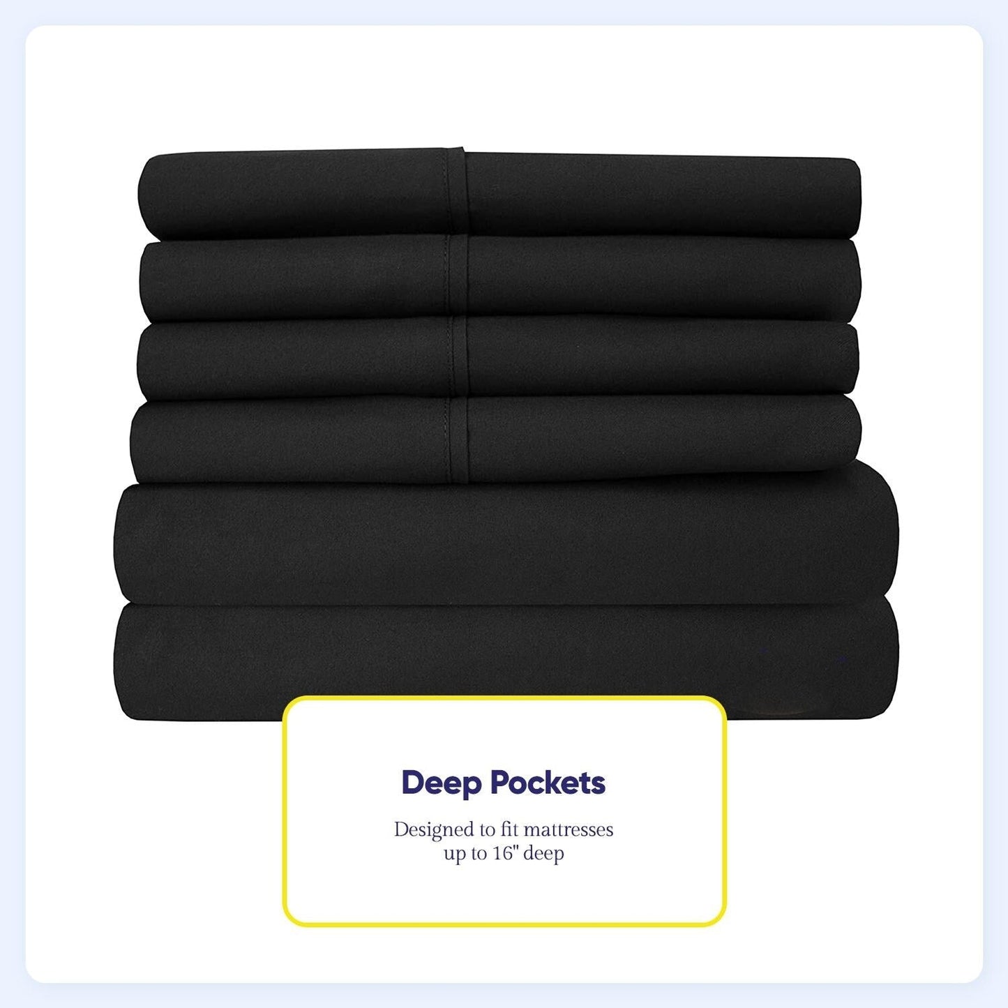 Soft Brushed Microfiber 7-piece Split King Sheet Set - 4 Pillowcases