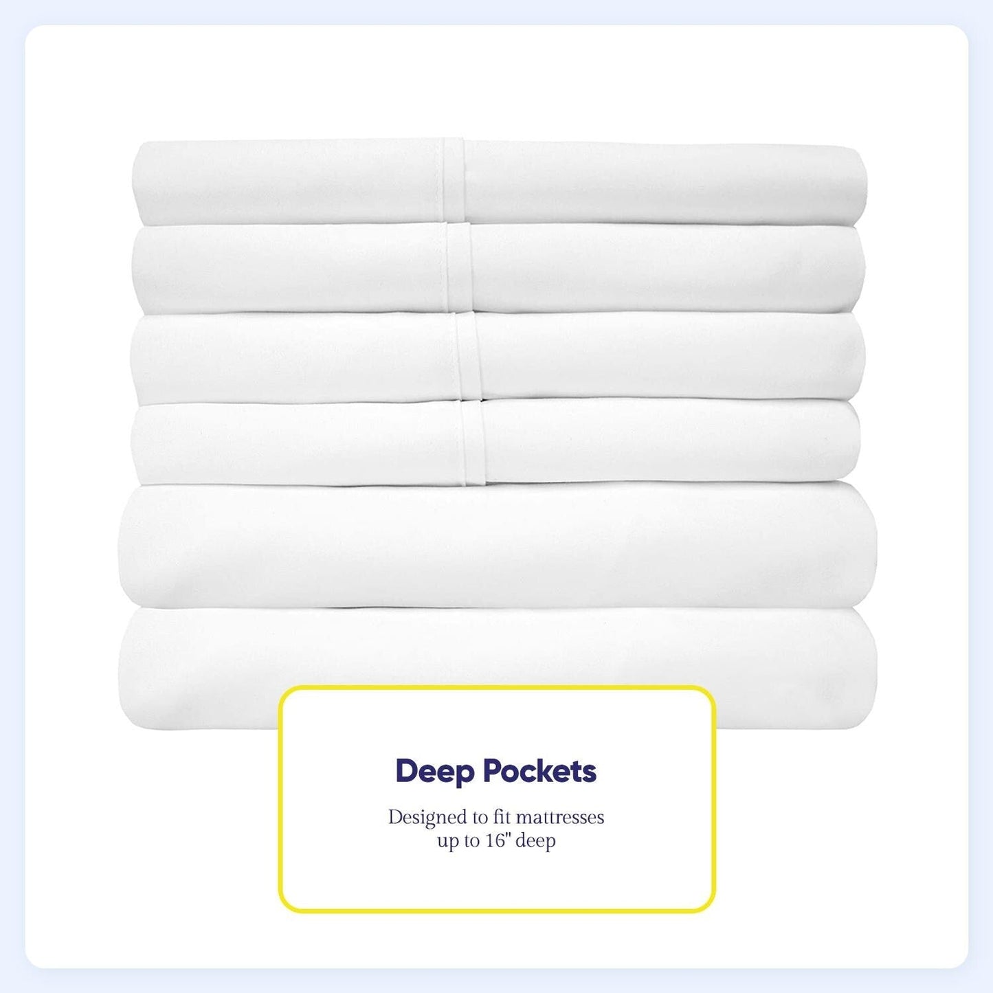 Soft Brushed Microfiber 7-piece Split King Sheet Set - 4 Pillowcases