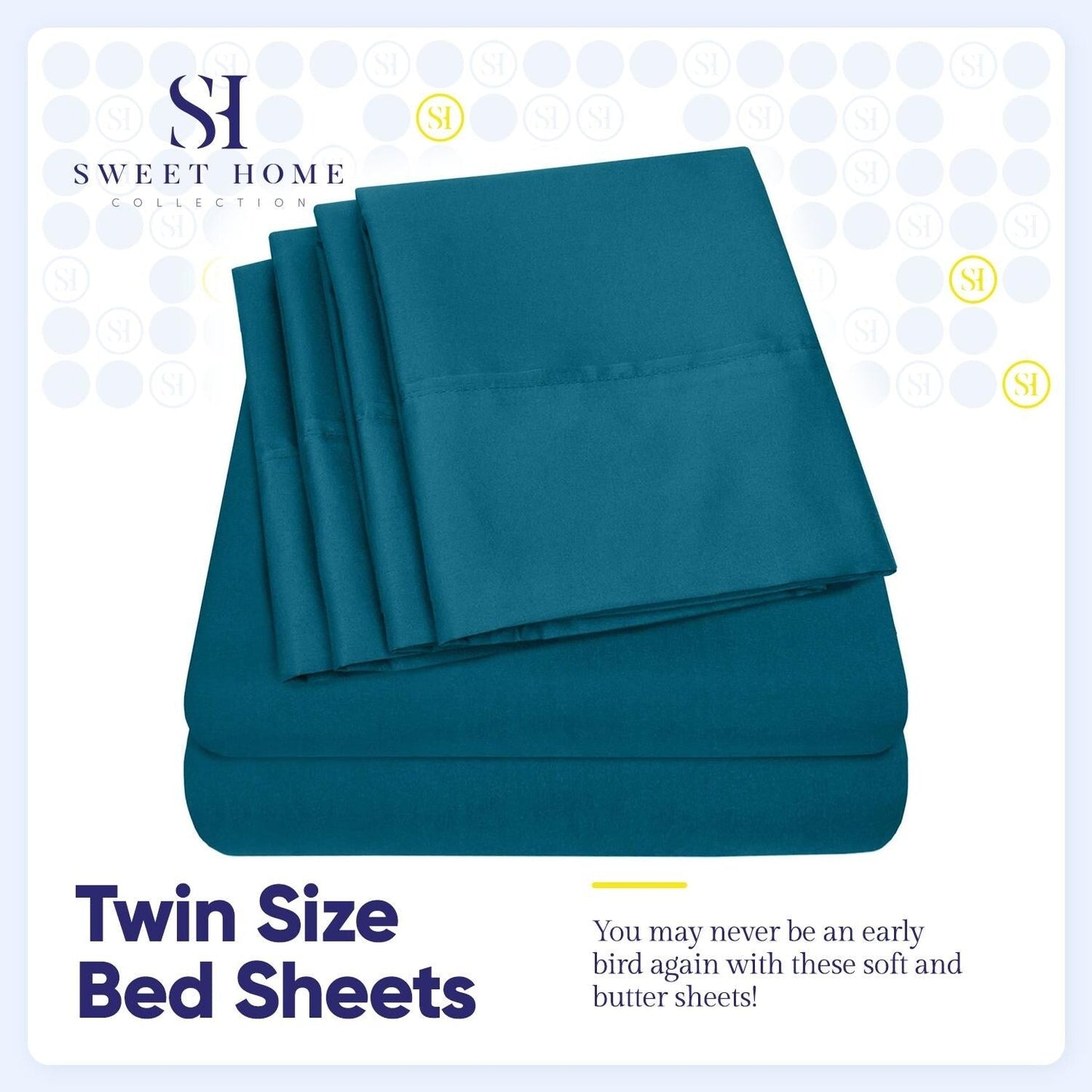 Soft Brushed Microfiber 7-piece Split King Sheet Set - 4 Pillowcases
