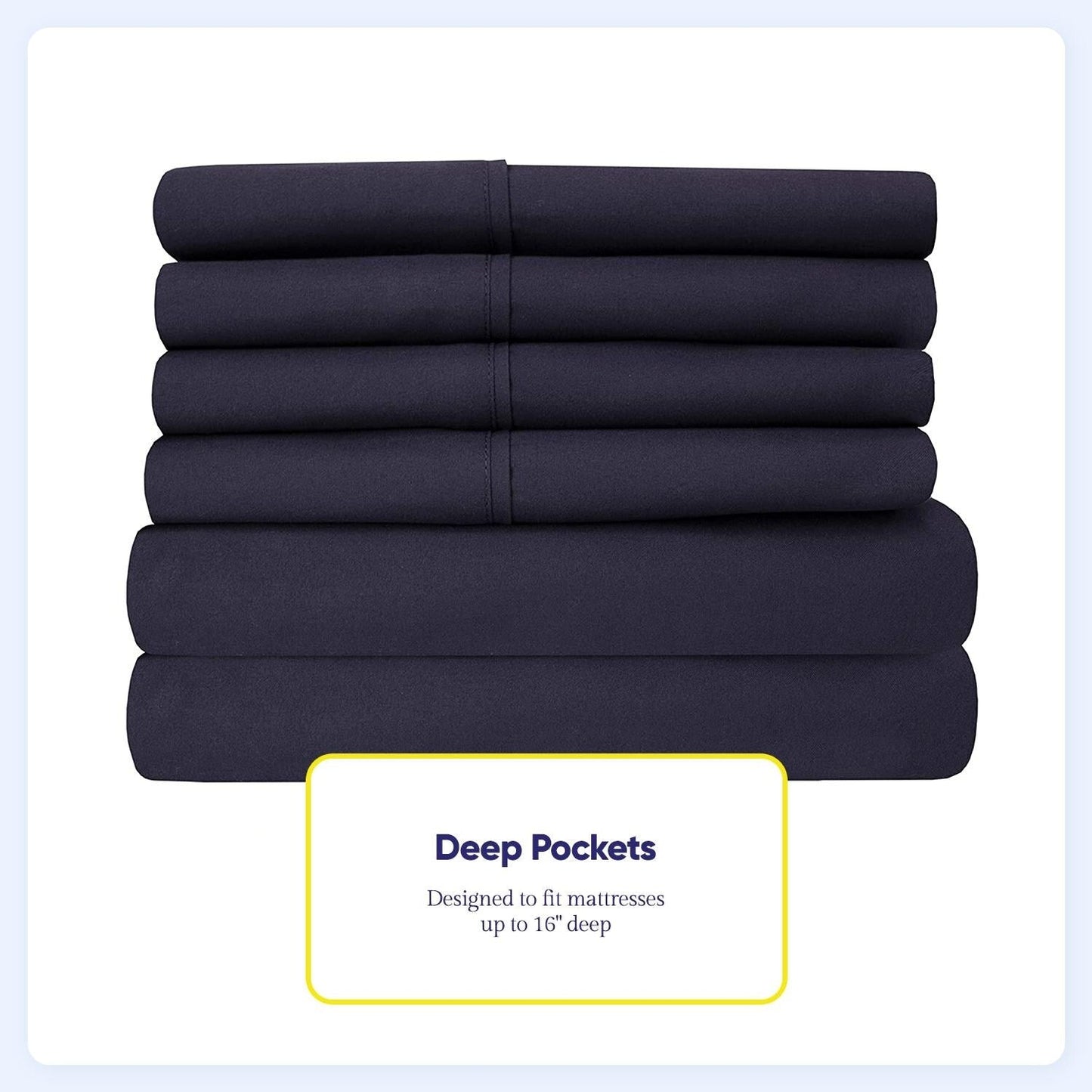 Soft Brushed Microfiber 7-piece Split King Sheet Set - 4 Pillowcases