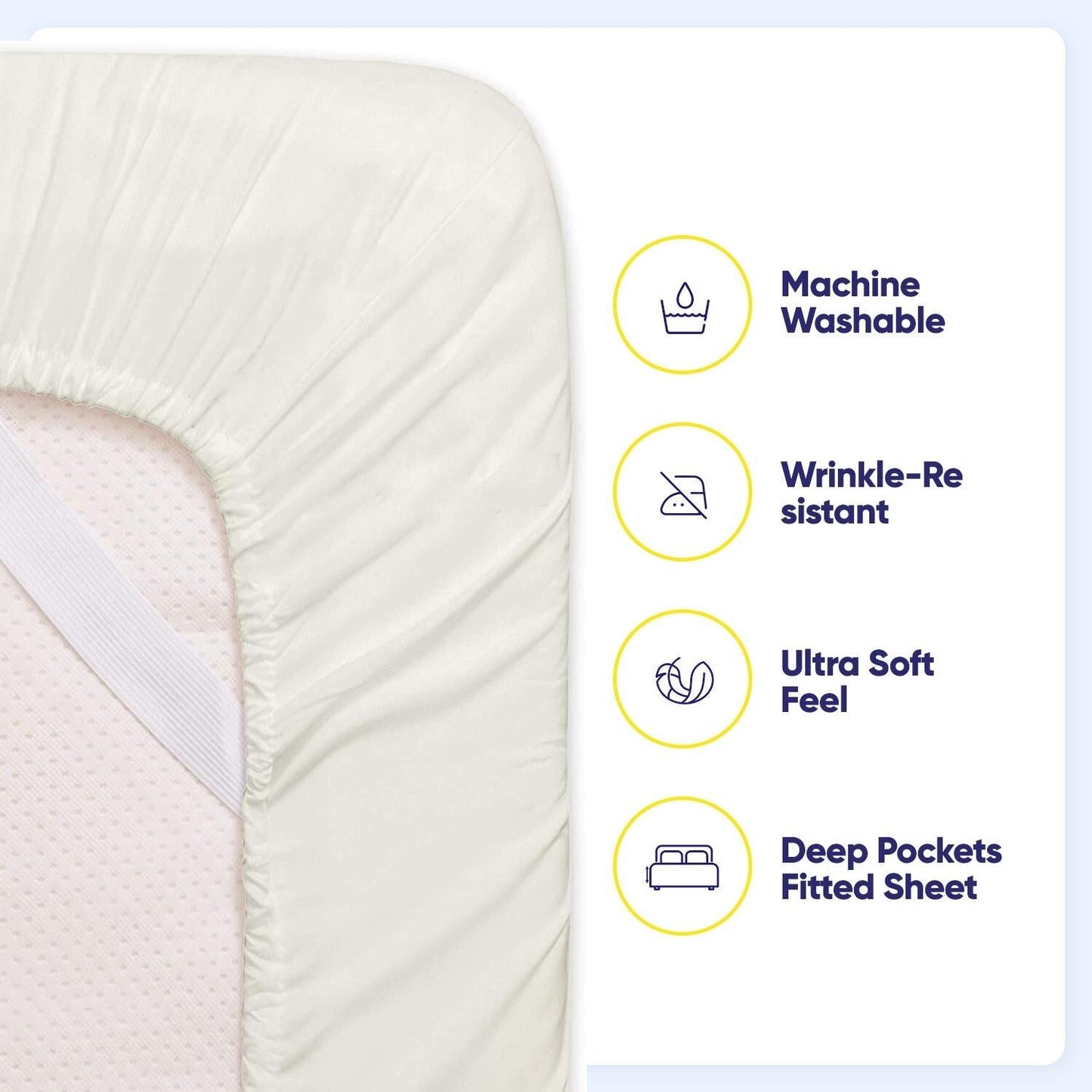 Soft Brushed Microfiber 7-piece Split King Sheet Set - 4 Pillowcases