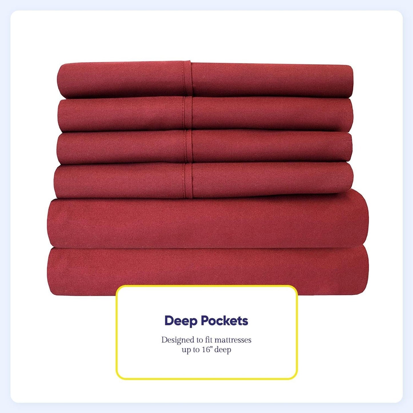 Soft Brushed Microfiber 7-piece Split King Sheet Set - 4 Pillowcases
