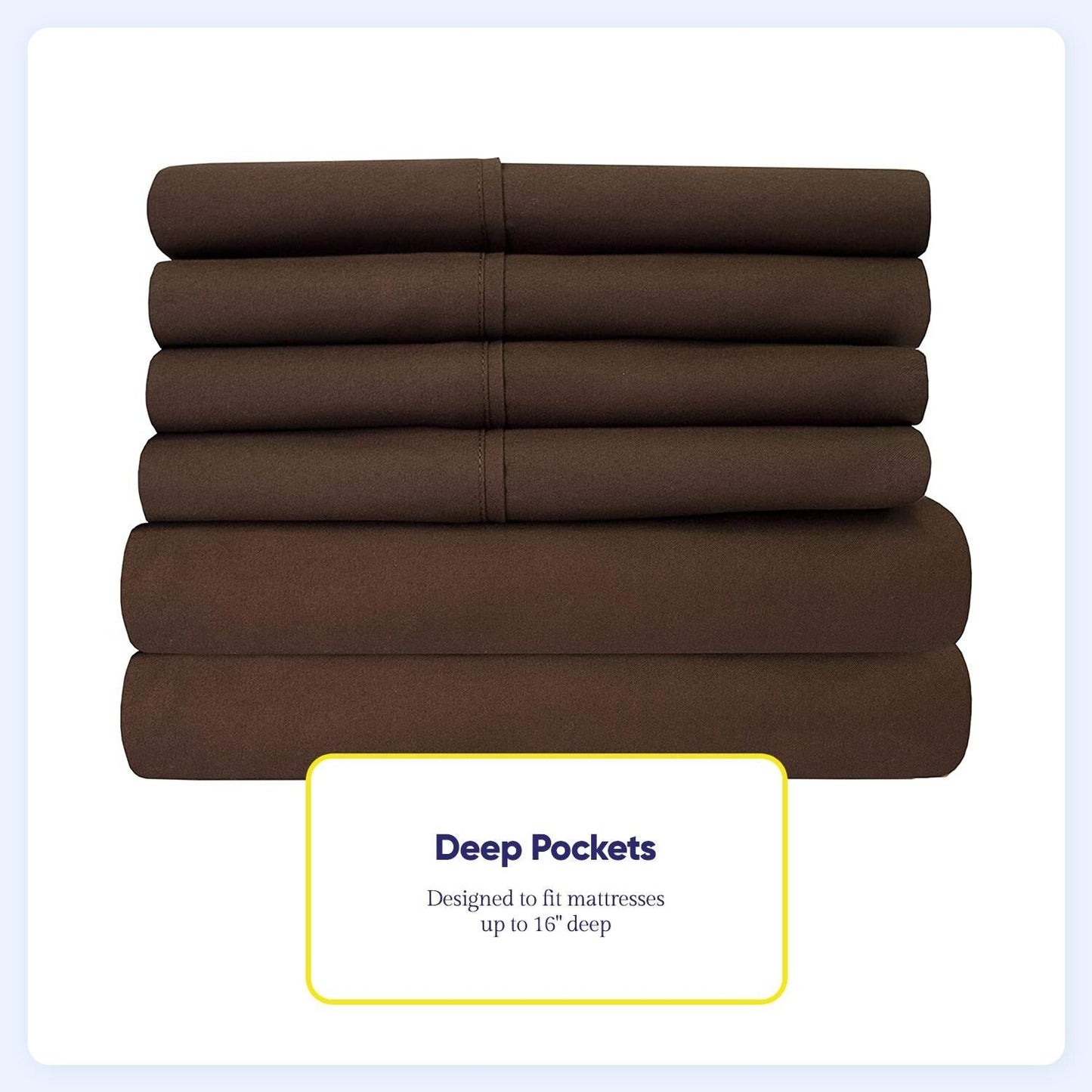 Soft Brushed Microfiber 7-piece Split King Sheet Set - 4 Pillowcases