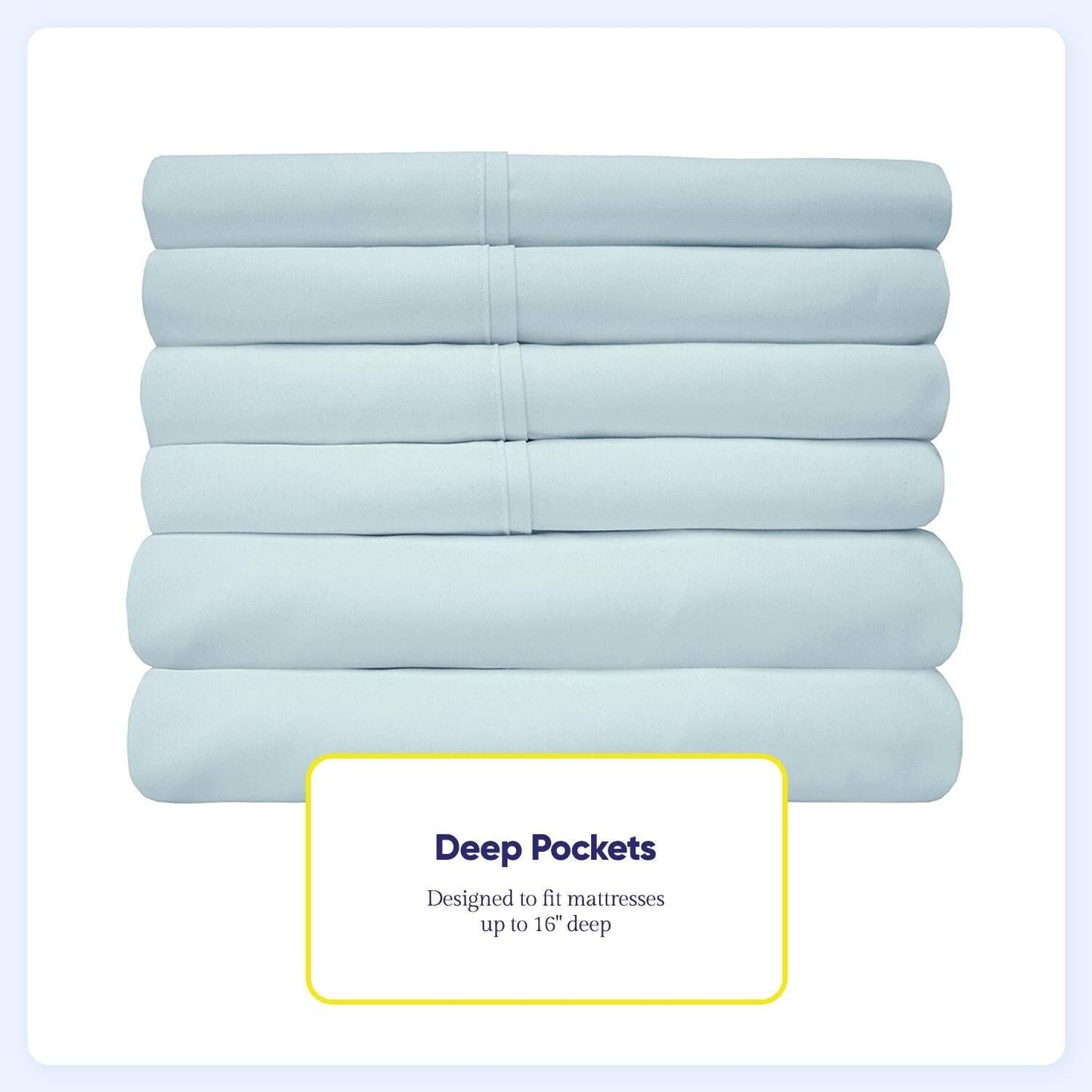 Soft Brushed Microfiber 7-piece Split King Sheet Set - 4 Pillowcases