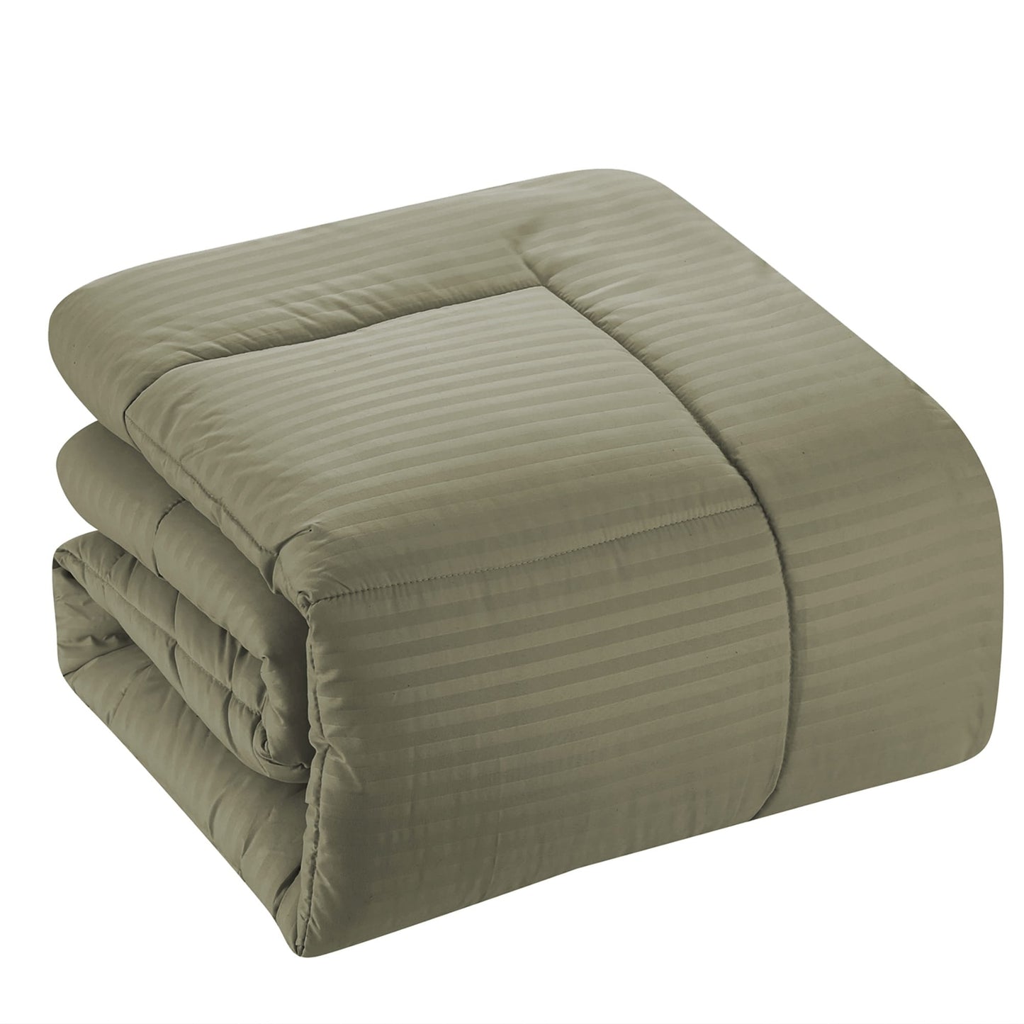Soft Dobby 8-piece Striped Down Alternative Bed-in-a-Bag Set w/ Sheets