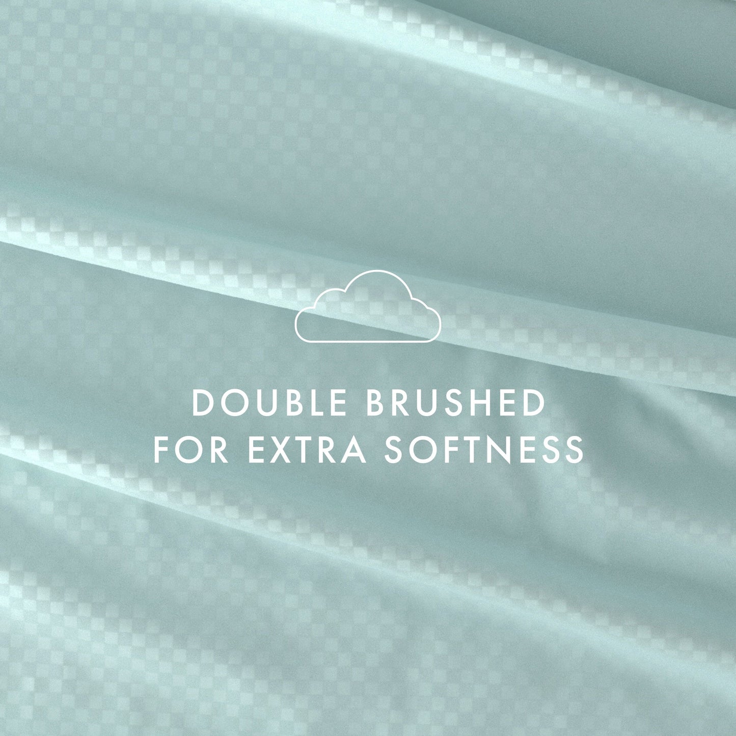 Soft Essentials Double Brushed Embossed Checkered 4PC Deep Pocket Bed Sheet Set