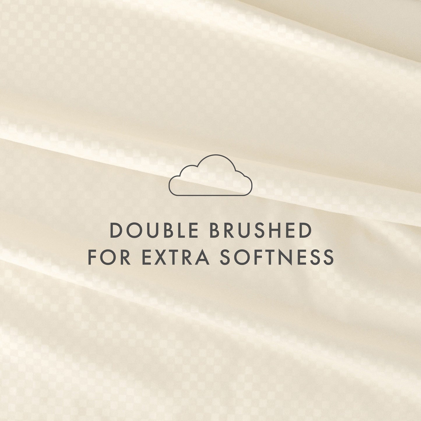 Soft Essentials Double Brushed Embossed Checkered 4PC Deep Pocket Bed Sheet Set