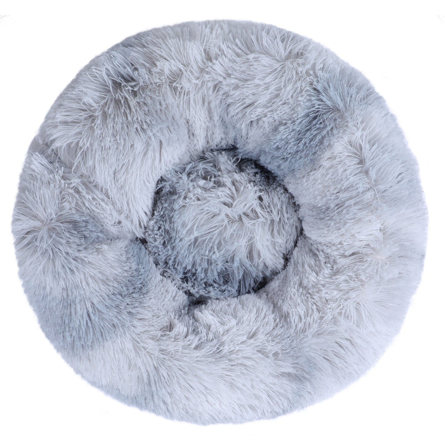 Long Plush Calming Pet Bed Round Donut Cuddler for Small Large Cat Dog