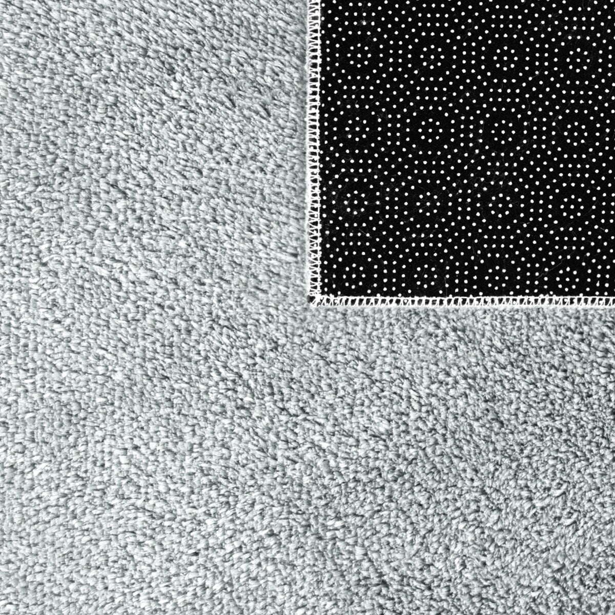 Soft Washable Area Rug with Anti-Slip Backing in solid Colors
