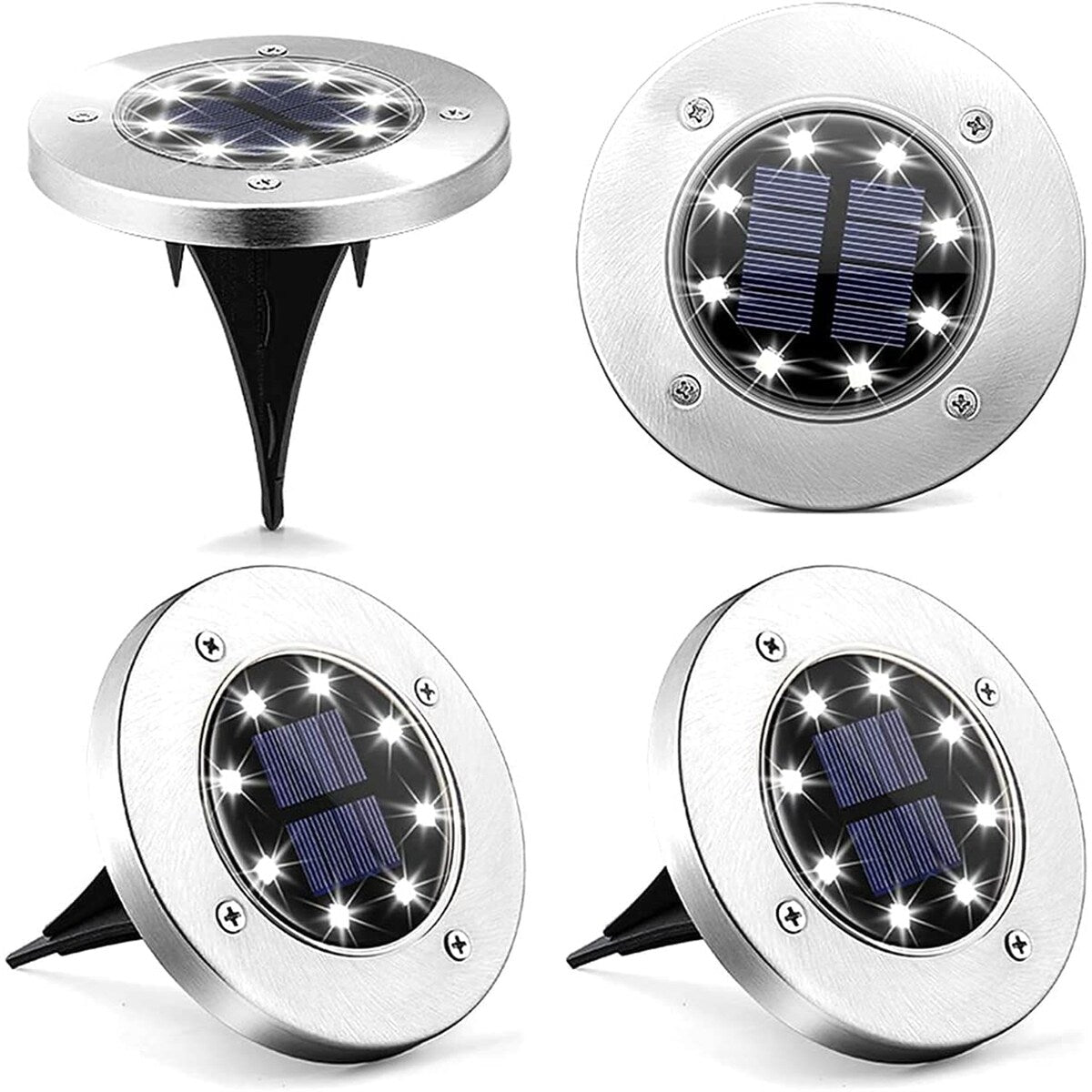 Solar Pathway Ground Lights Outdoor Waterproof