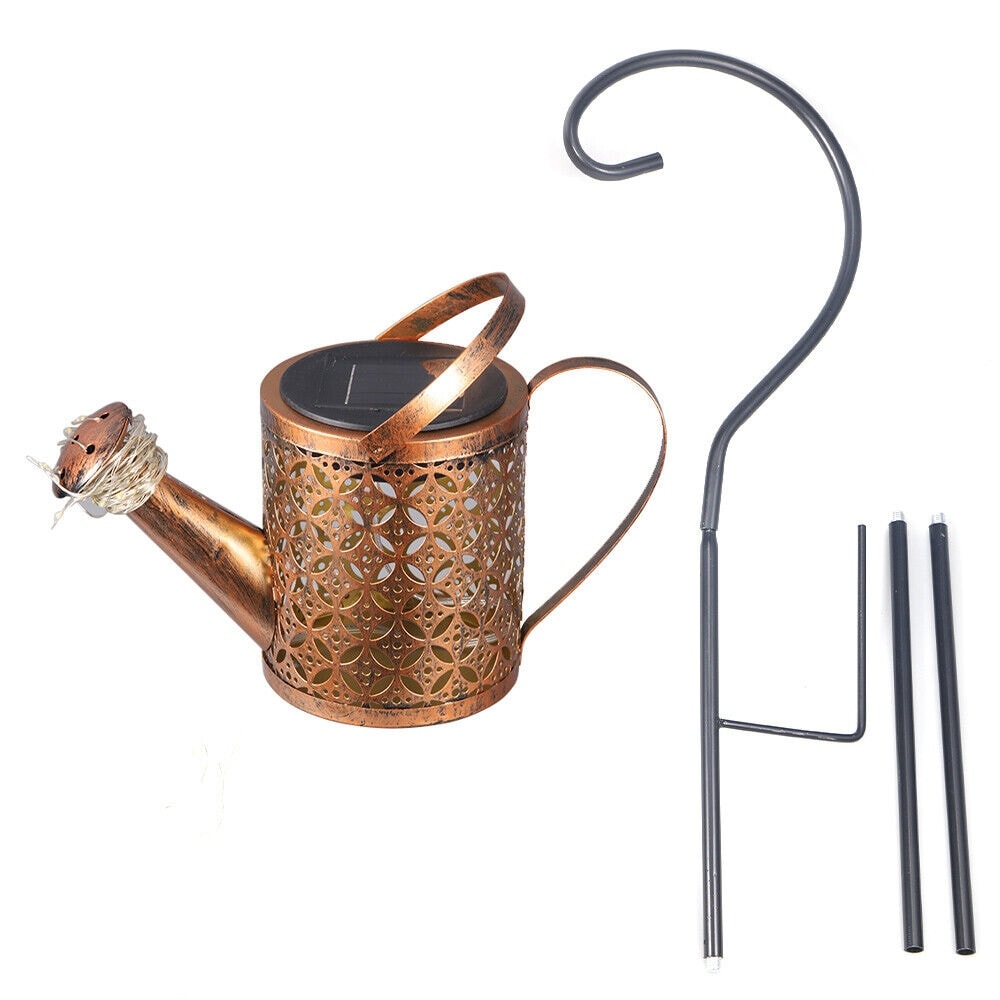 Solar Watering Can Light Outdoor Waterproof Yard Art Lamp