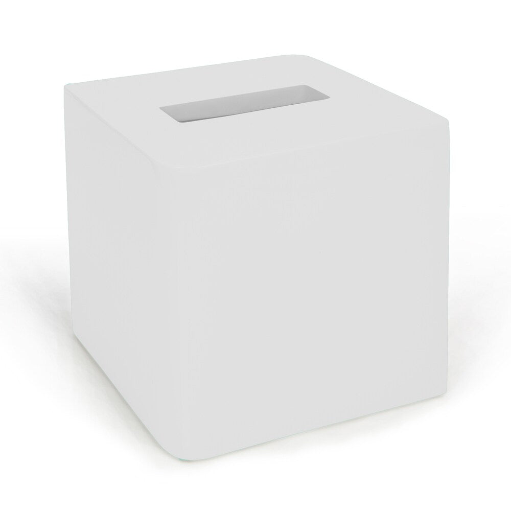 Solid Lacquer White Bath Accessory Collection