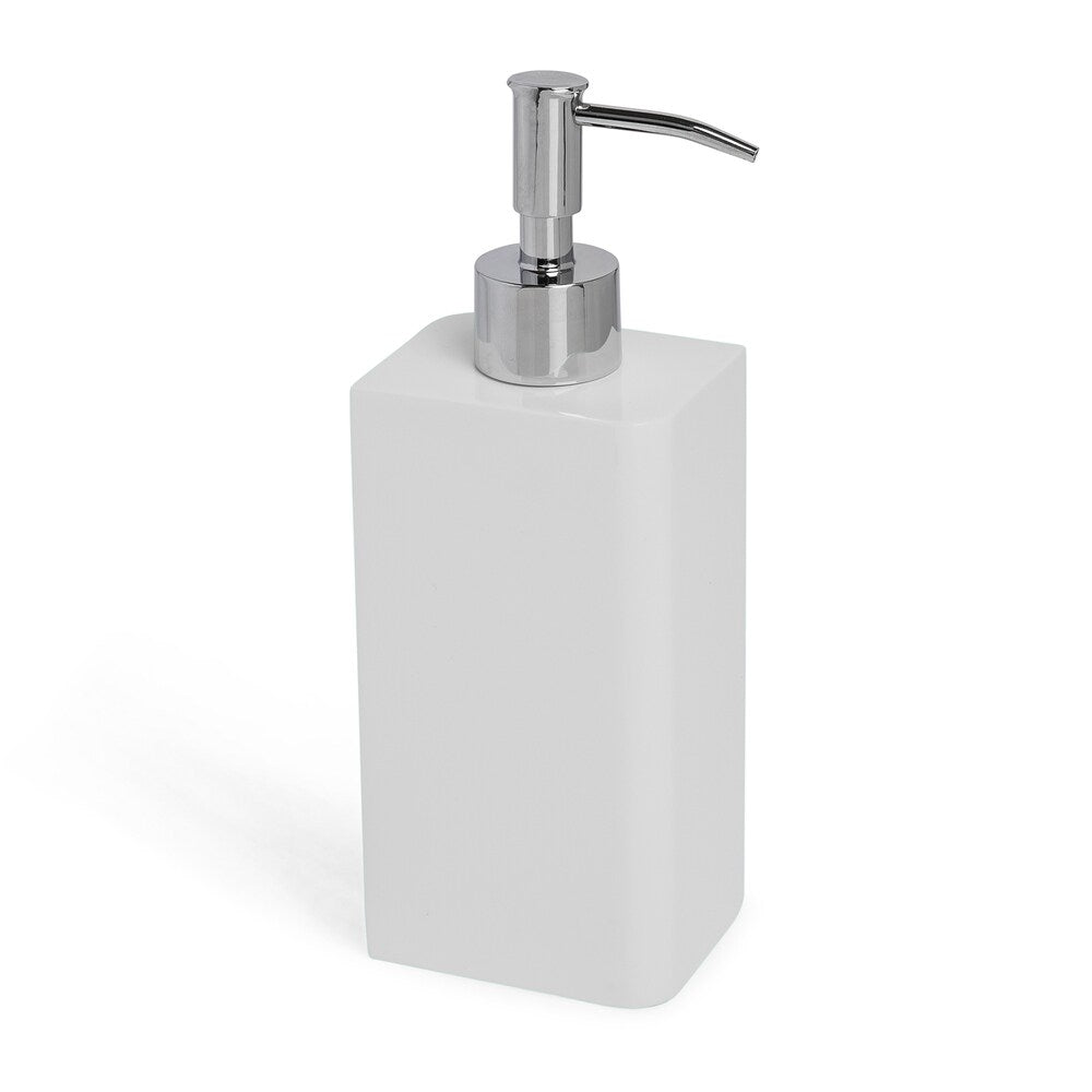 Solid Lacquer White Bath Accessory Collection