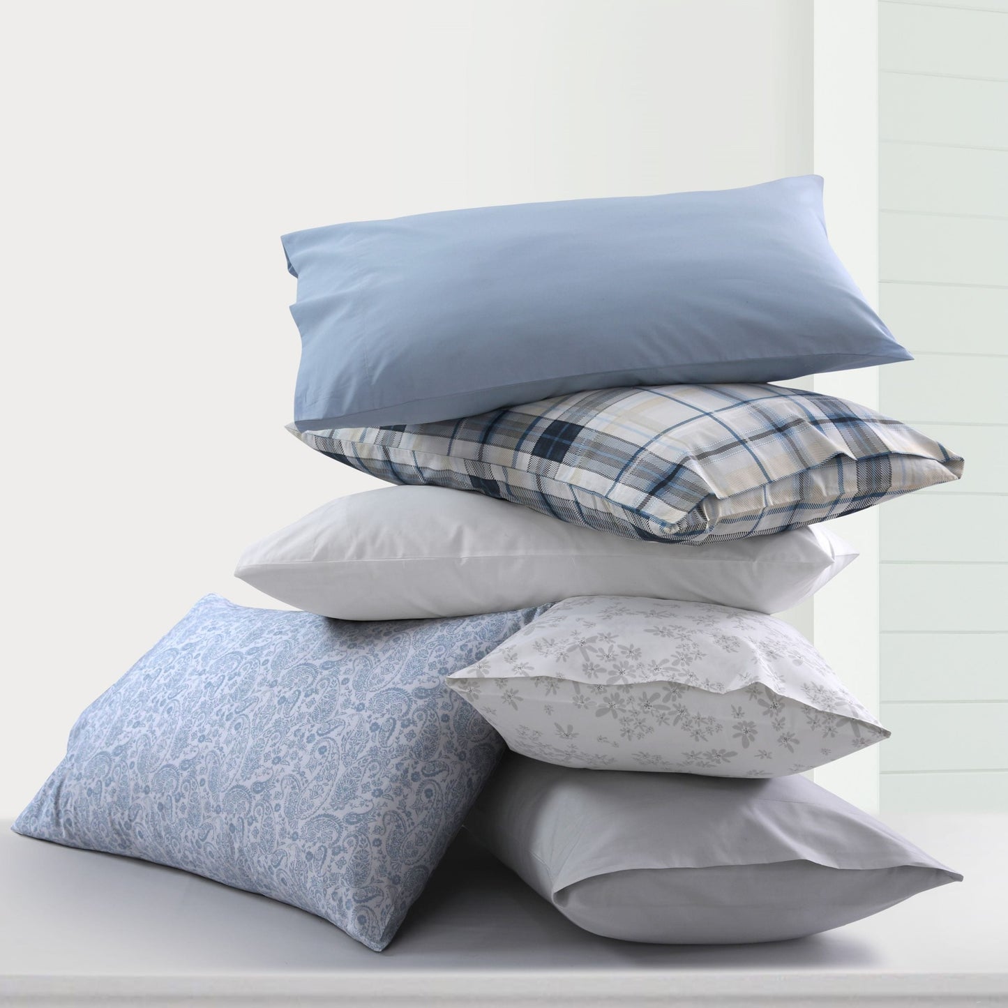 Solid or Printed 300 Thread Count Cotton Percale Extra Deep Pocket Sheet Set