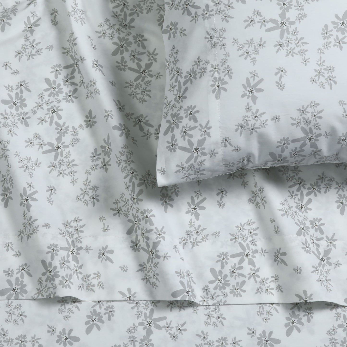 Solid or Printed 300 Thread Count Cotton Percale Extra Deep Pocket Sheet Set