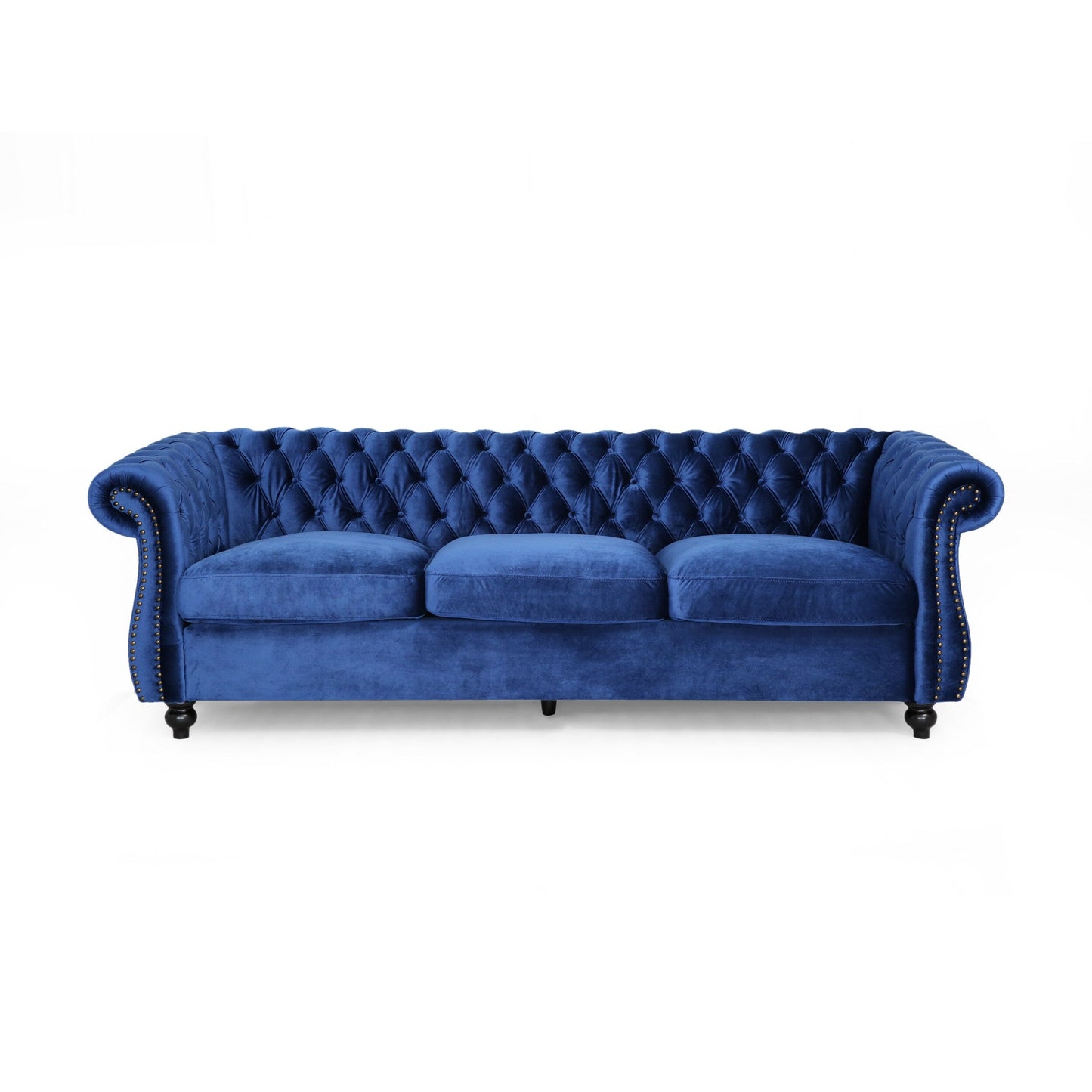 Canapé capitonné Somerville Chesterfield en velours par Christopher Knight Home