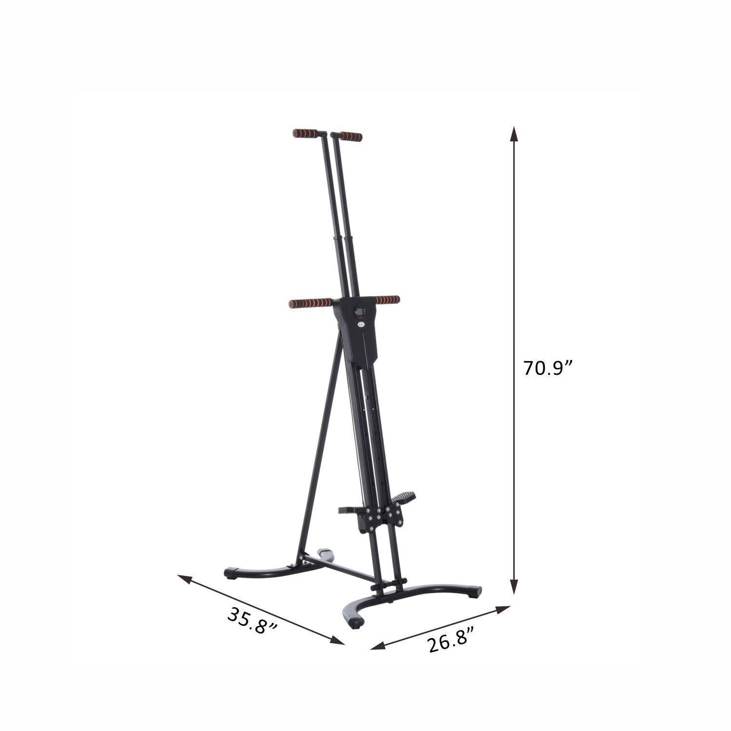 Soozier Steel Vertical Stair Climber Exercise Machine - 28L x 26W x 82H