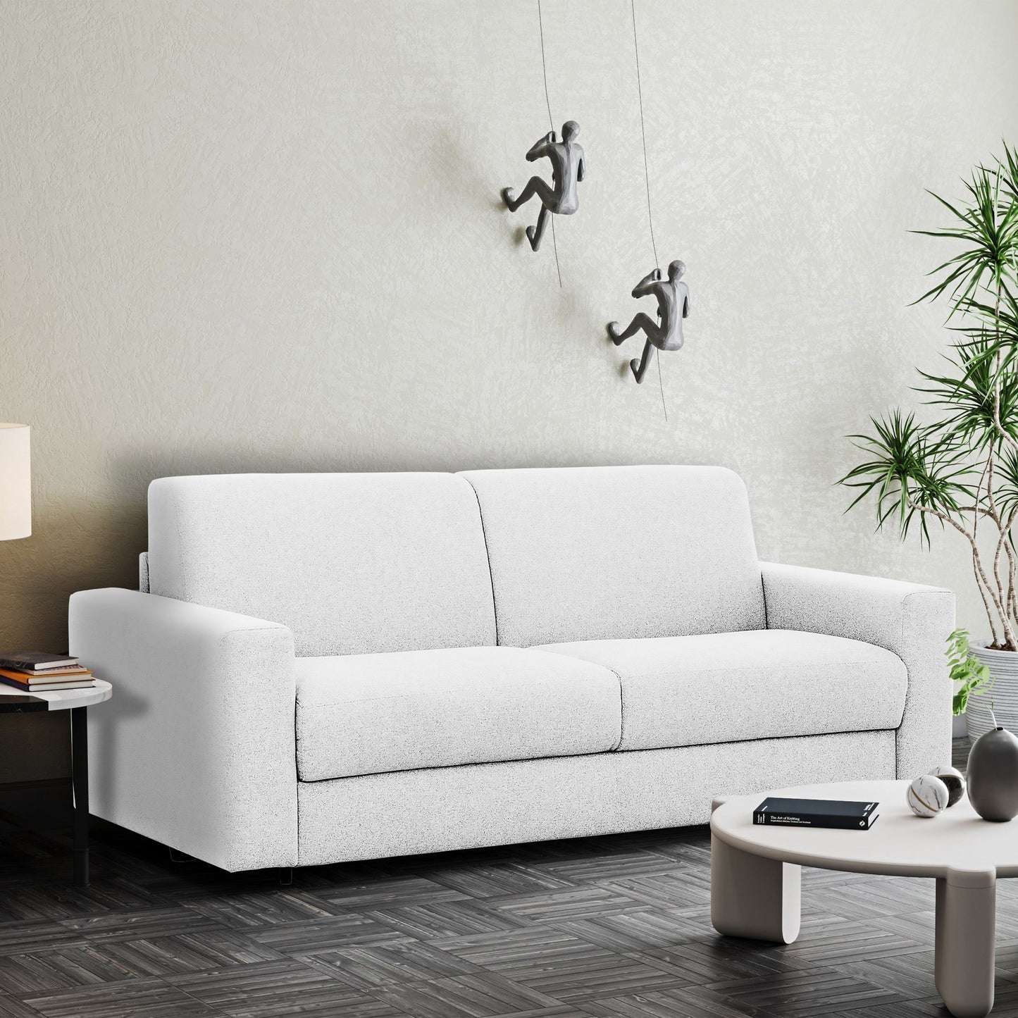 Canapé-lit double Stearns & Foster® Giotto de 78 po avec matelas en mousse à mémoire de forme