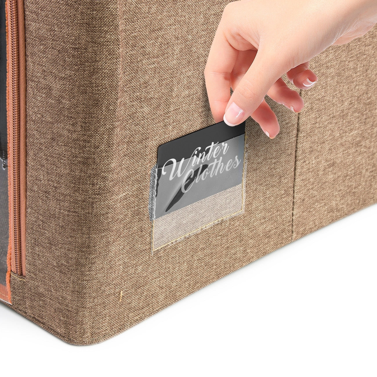 Storage Bins, Foldable Stackable Container Organizer Set with Large Window & Carry Handles