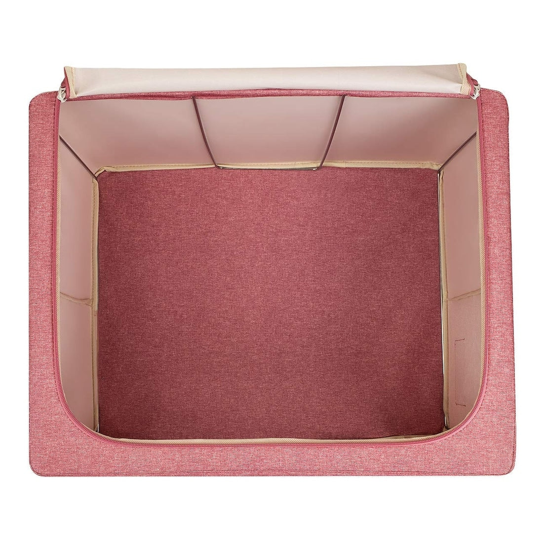 Storage Bins, Foldable Stackable Container Organizer Set with Large Window & Carry Handles