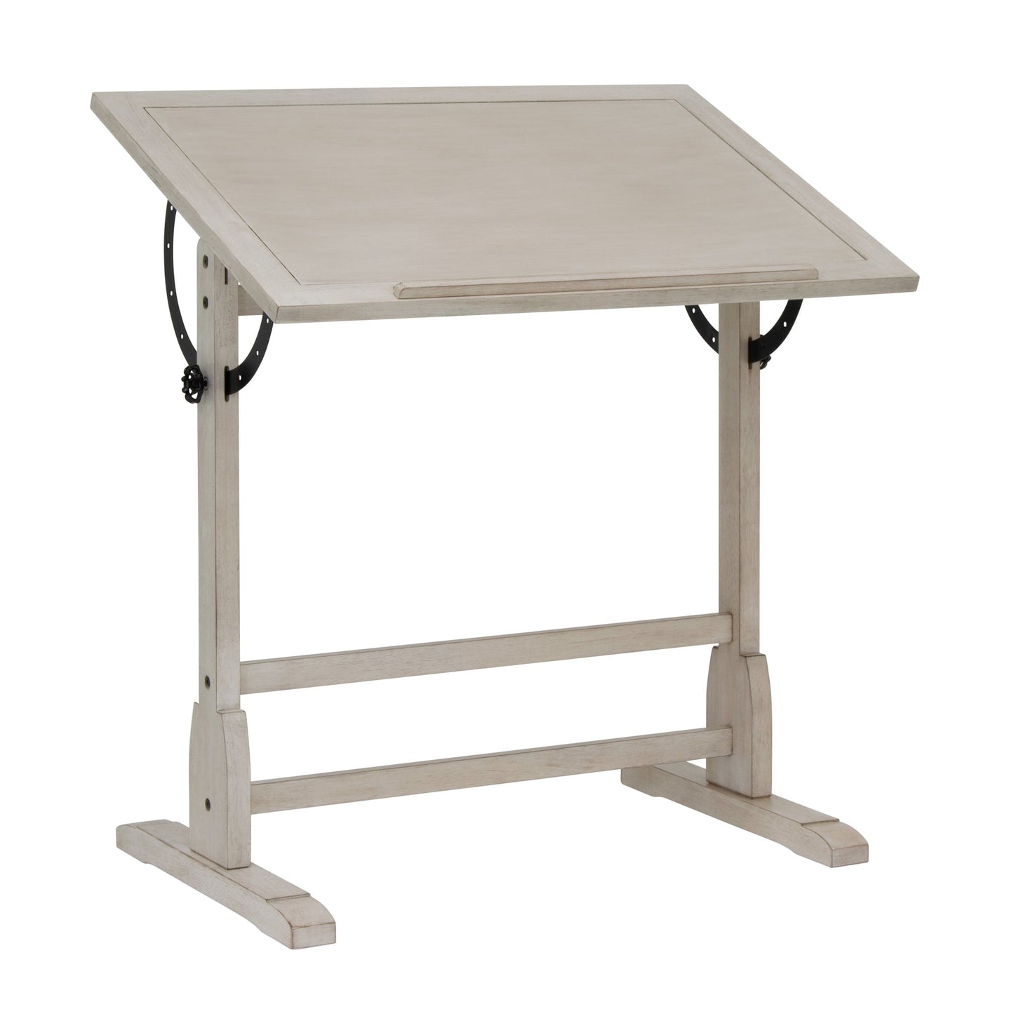 Studio Designs 36-inch Vintage Wood Drafting Table with Angle Adjustable Top for Drawing