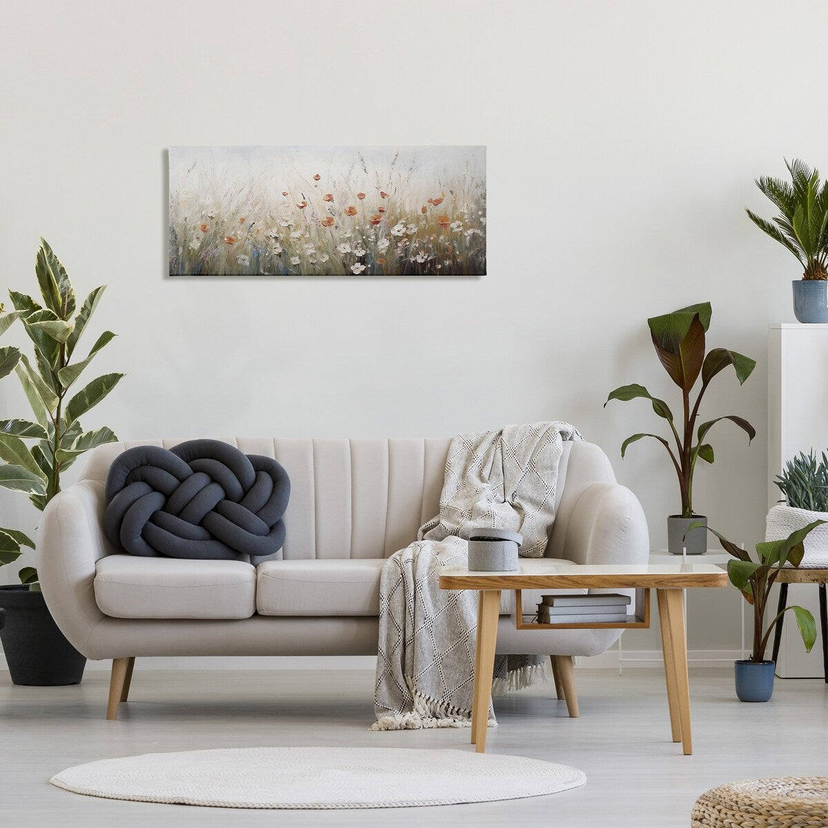 Stupell Neutral Poppy Blooms Canvas Wall Art Design By Ramona Murdock