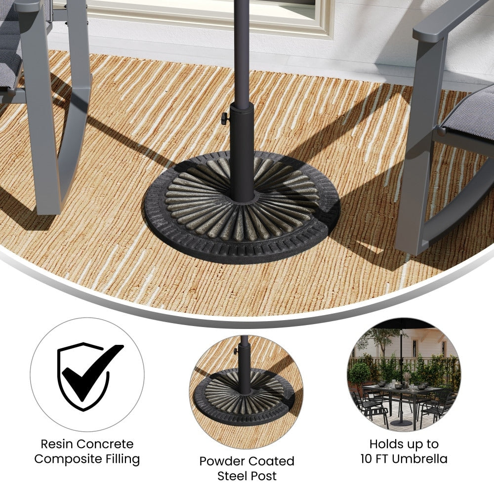 Sunburst Weatherproof Universal Cement Umbrella Base