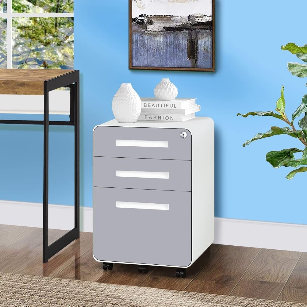 3 Drawer Mobile/Vertical File Cabinet for Home Office