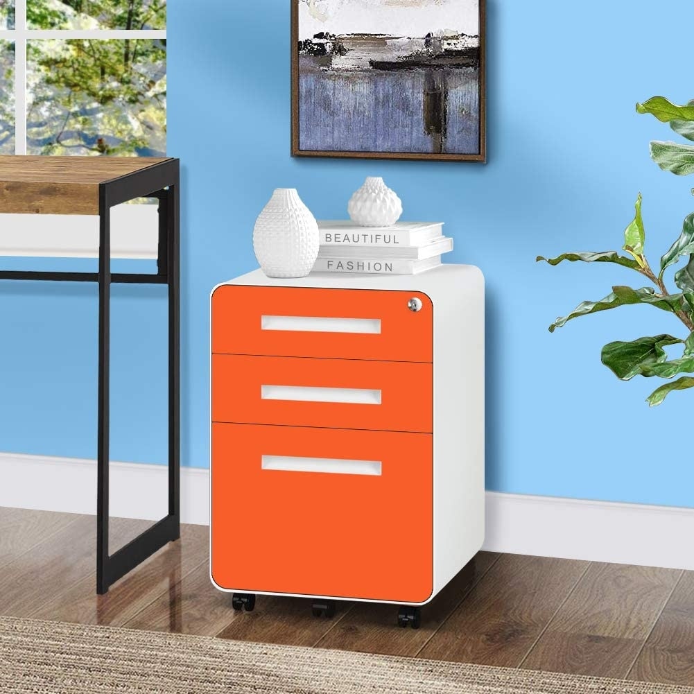 3 Drawer Mobile/Vertical File Cabinet for Home Office