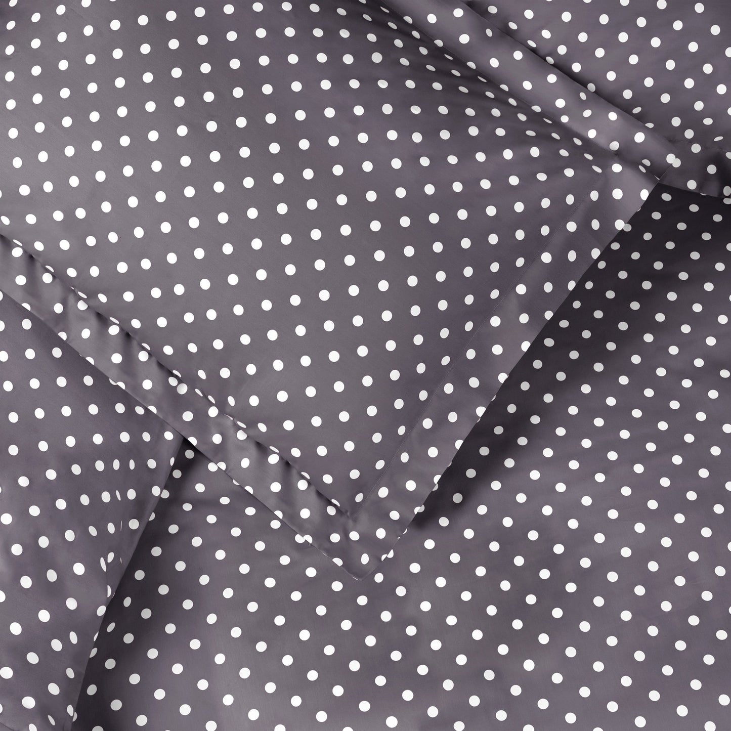 Superior Thread Count 600TC Polka Dot Cotton Blend Duvet Cover Set