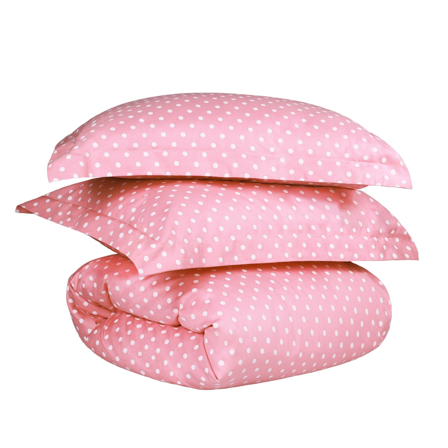 Superior Thread Count 600TC Polka Dot Cotton Blend Duvet Cover Set