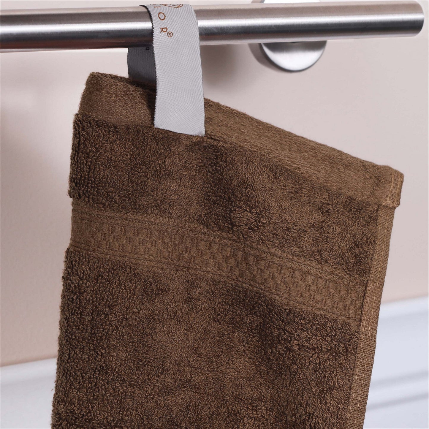 Superior 8 Piece Bath Towel Set, Rayon From Bamboo and Cotton