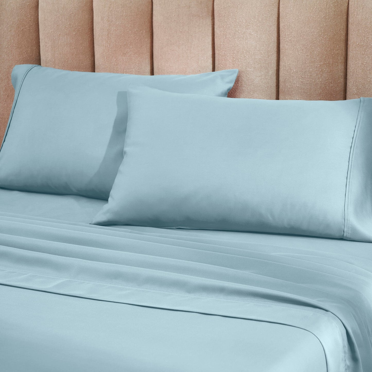 Superior Cotton Blend 1200 Thread Count Solid Deep Pocket Bed Sheet Set