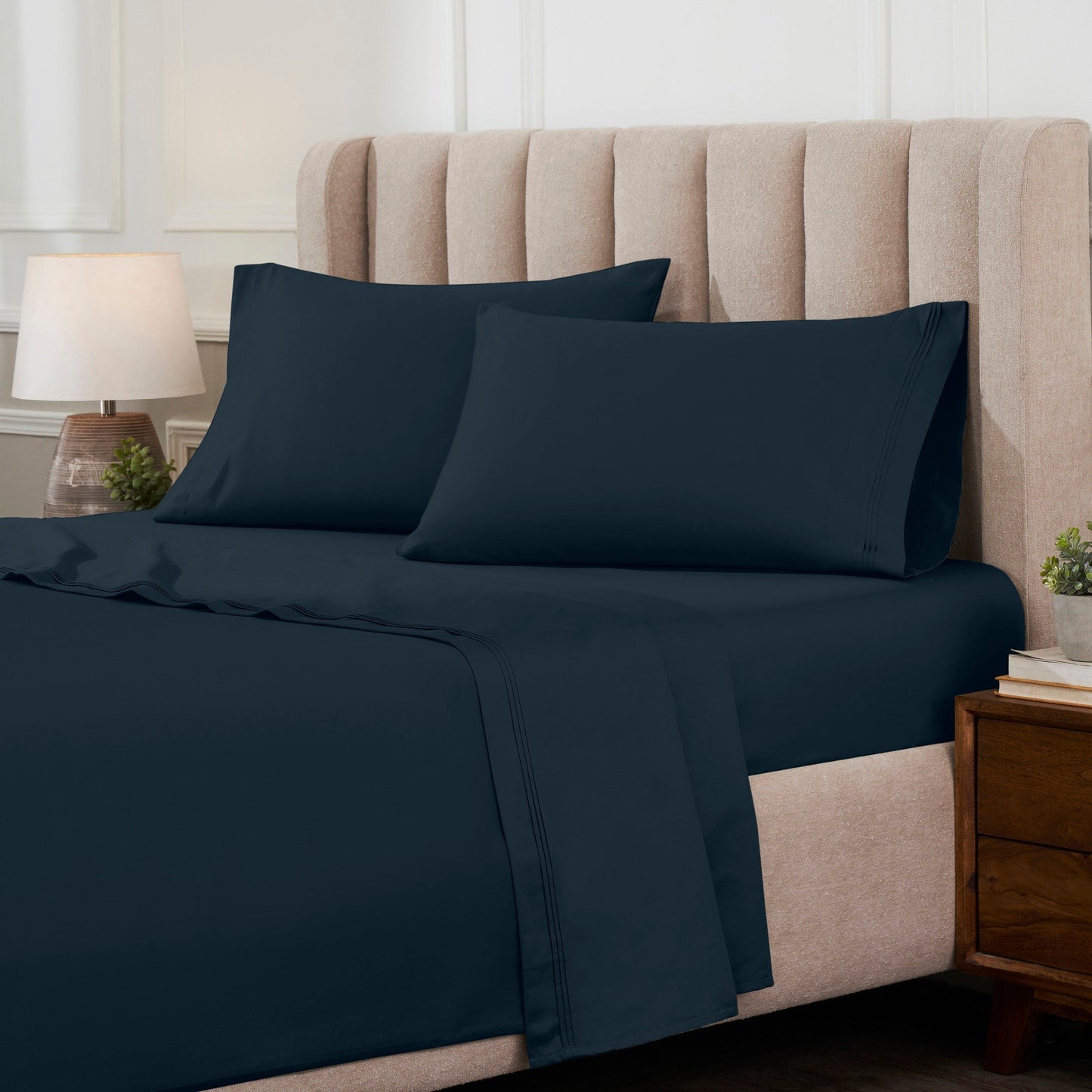 Superior Egyptian Cotton 1000 Thread Count Deep Pocket Solid Sheet Set