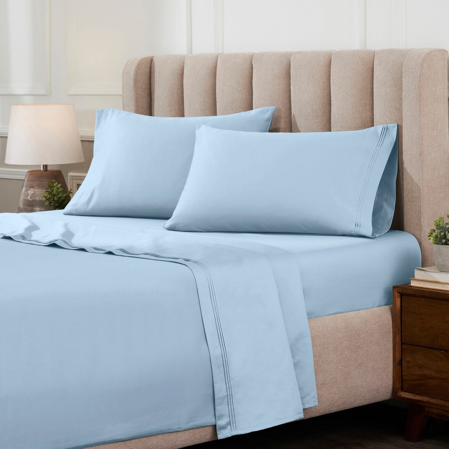 Superior Egyptian Cotton 1000 Thread Count Deep Pocket Solid Sheet Set